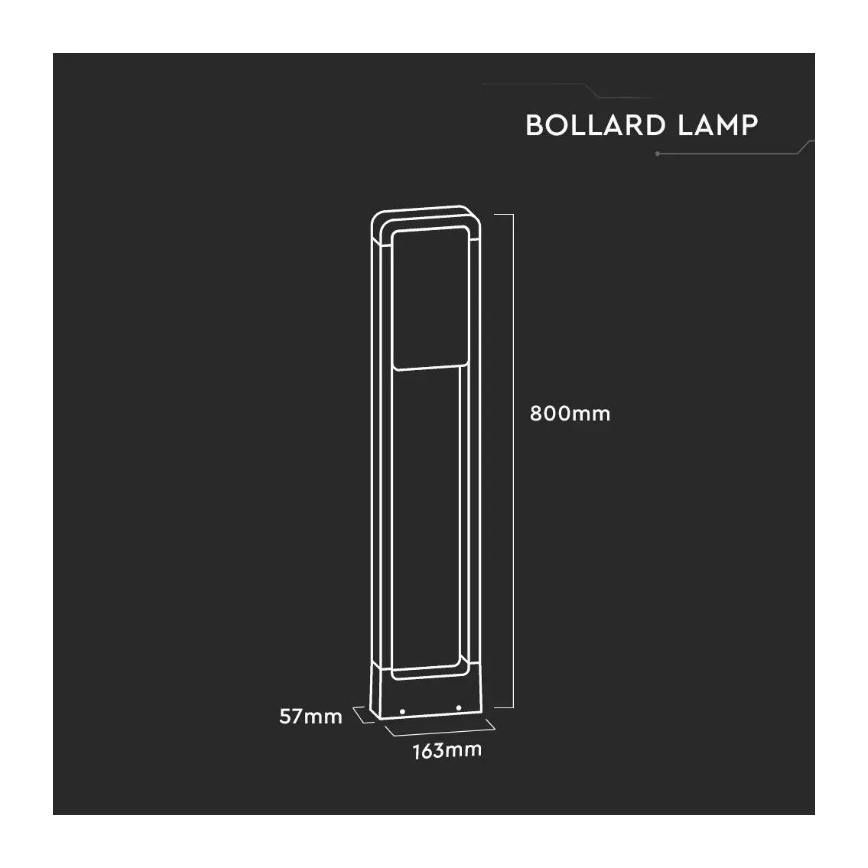 Lampă LED de exterior SAMSUNG CHIP LED/10W/230V 4000K IP65 albă