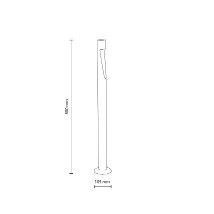 Lampă LED de exterior SENA L LED/5W/230V IP65 80 cm bej