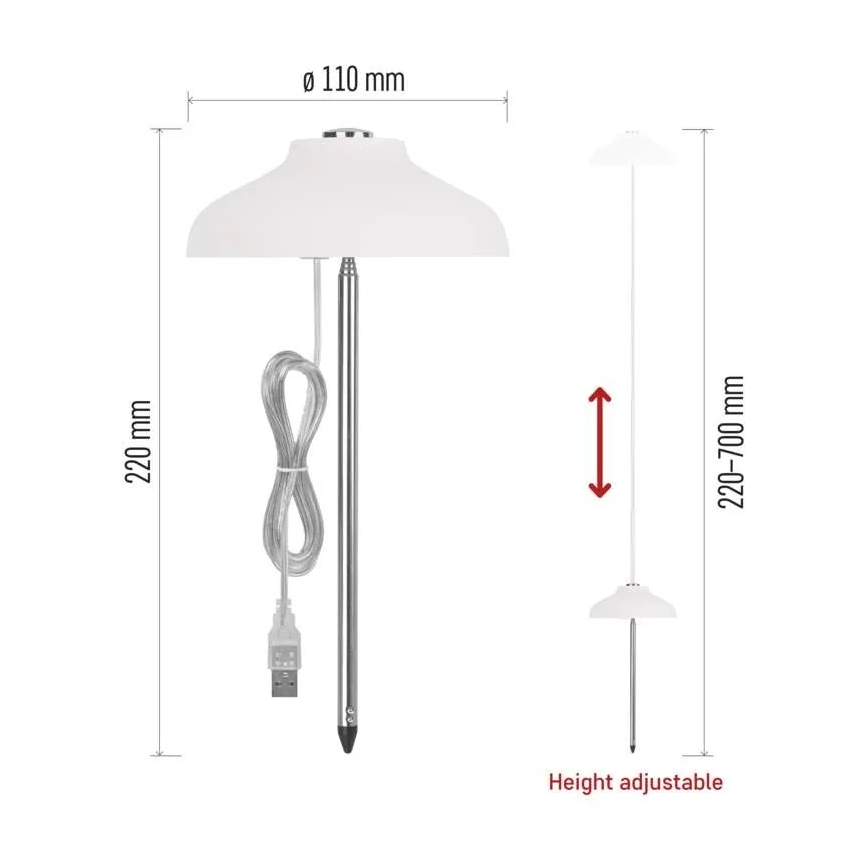 Lampă LED de interior pentru creșterea plantelor GROW LED/5W/5V