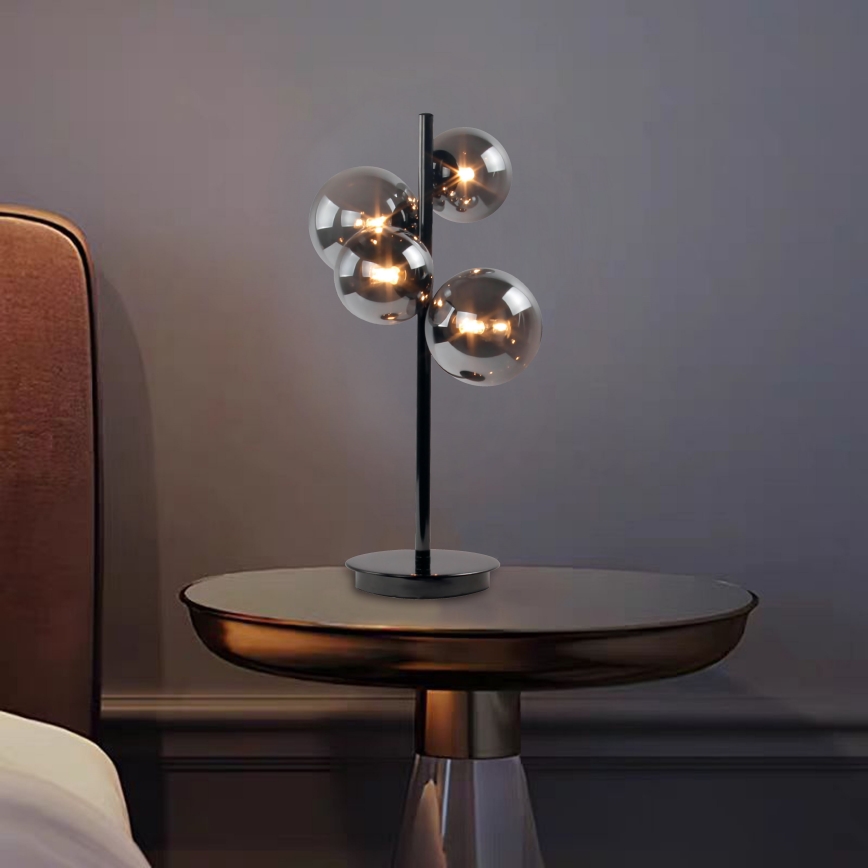 Lampă LED de masă VILLA 4xG9/3W/230V neagră Wofi 8014.04.24.9000