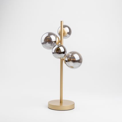 Lampă LED de masă Brilagi MILLA 4xG9/3W/230V auriu/fumuriu