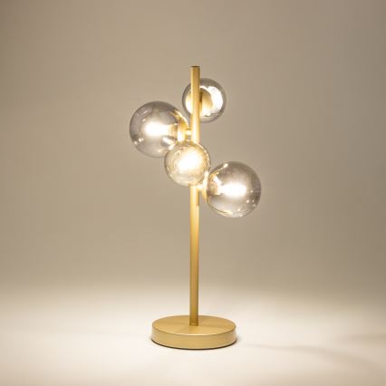 Lampă LED de masă Brilagi MILLA 4xG9/3W/230V auriu/fumuriu