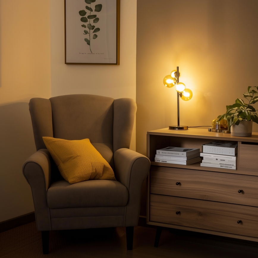 Lampă LED de masă Brilagi MILLA 4xG9/3W/230V crom lucios/auriu