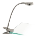 Lampă LED de masă cu clemă Eglo 54648 LED/4,5W/230V 3000K crom mat