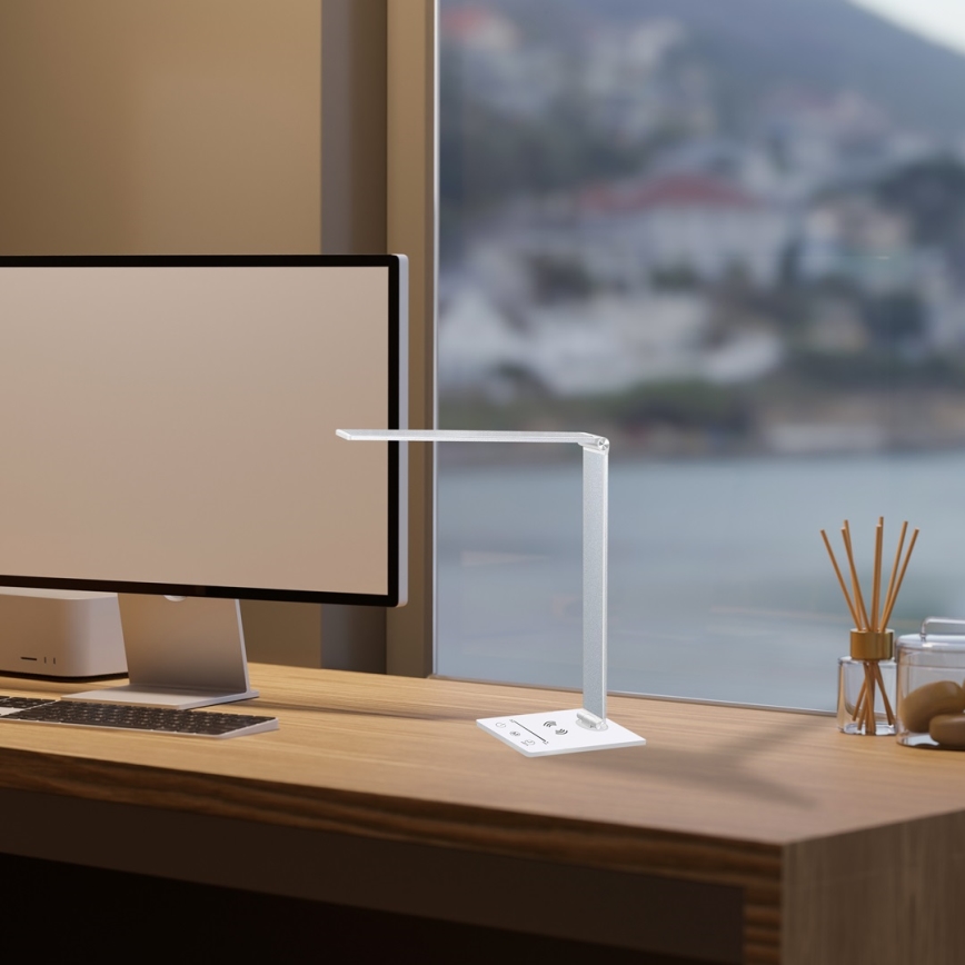 Lampă LED de masă cu încărcare fără fir VARIO LED/5W/230V 3000-6000K alb