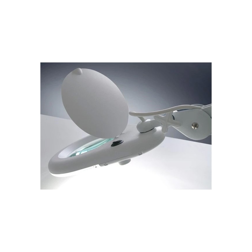 Lampă LED de masă cu lupă LED/9W/230V albă