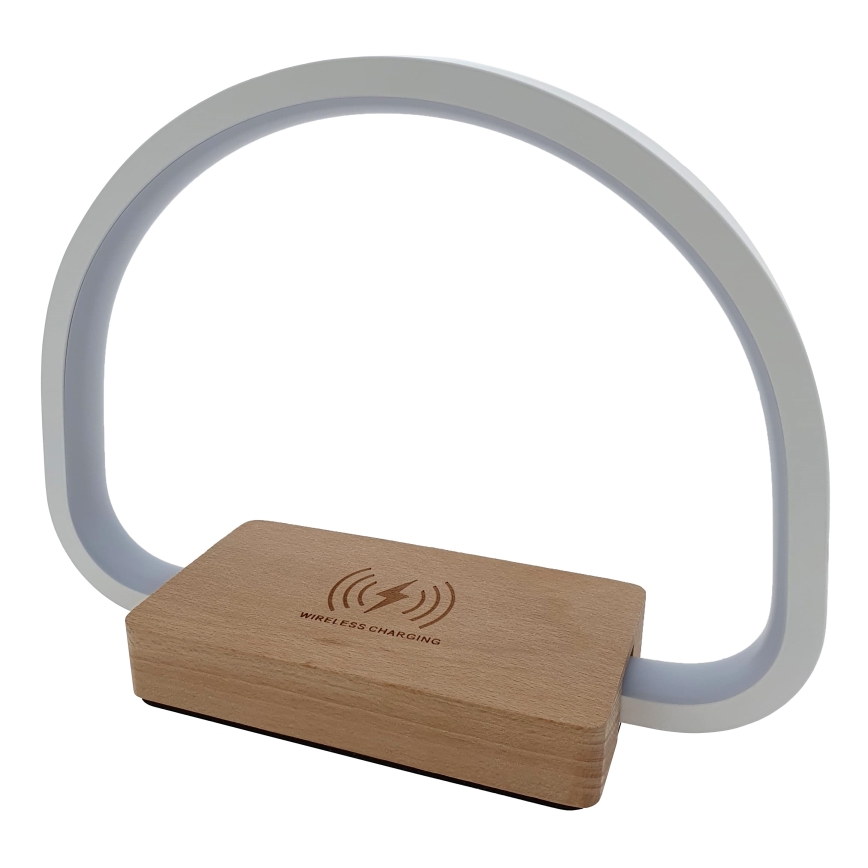 Lampă LED tactilă dimabilă de masă cu tehnologie de încărcare fără fir LED/10W/5V 3000/4500/7000K