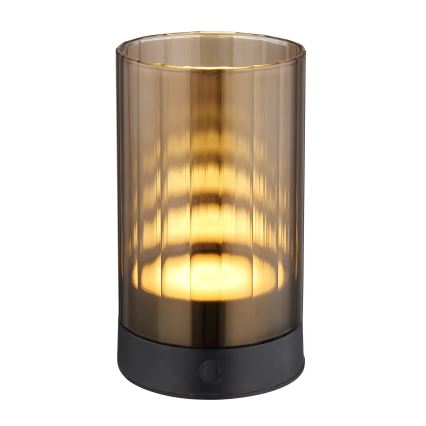 Lampă LED tactilă reîncărcabilă dimabilă de masă de exterior Globo LED/2W/3,7V 2700/4000/6500K 1200mAh IP44 maro