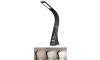 Lampă LED de masă dimabilă cu afișaj PELLE LED/7W/230V negru Brilagi