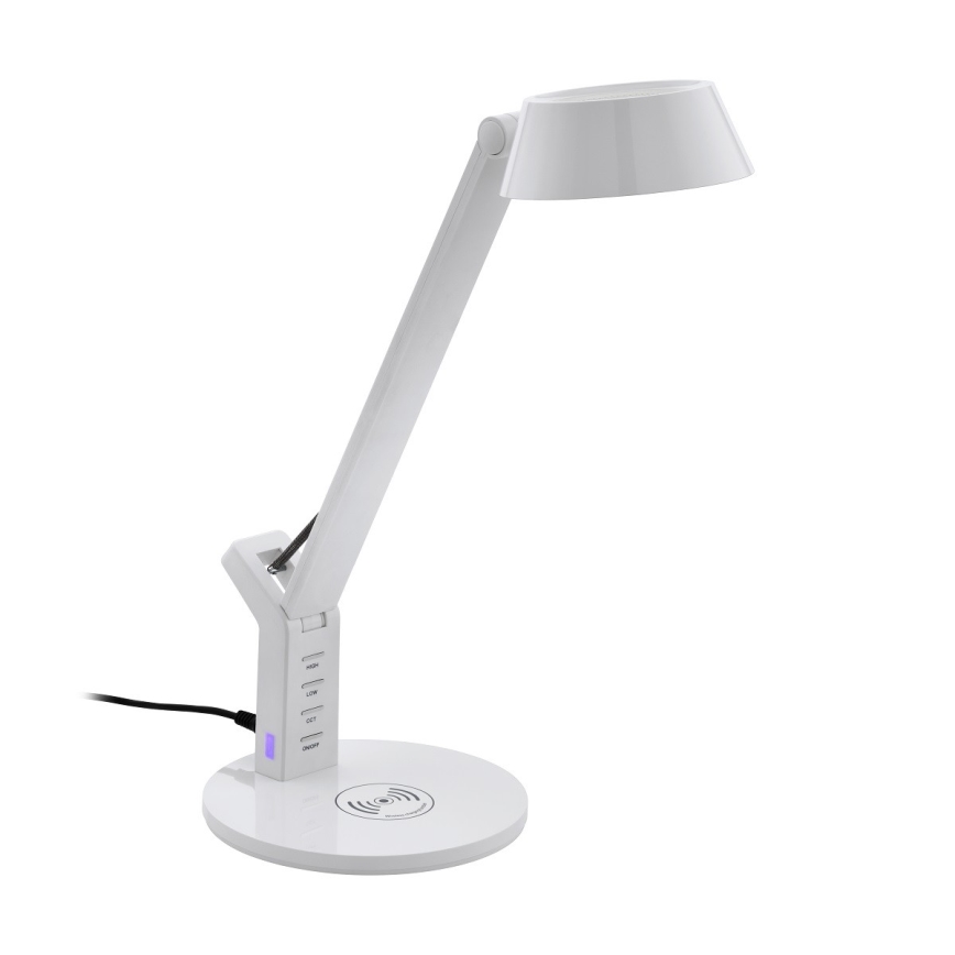 Lampă LED de masă dimabilă tactilă cu încărcare fără fir LED/4,8W/230V albă Eglo
