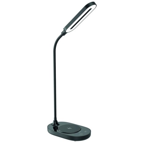 Lampă LED de masă dimabilă tactilă cu încărcare fără fir OCTAVIA LED/7W/230V neagră
