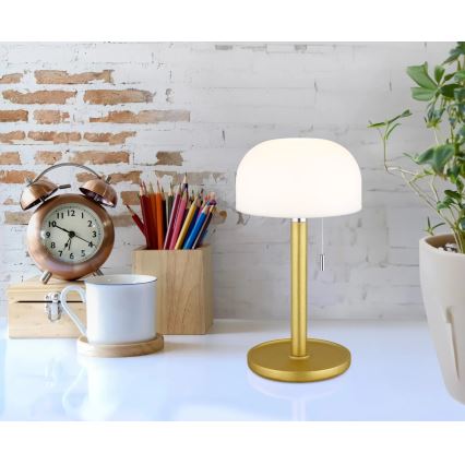 Lampă LED reîncărcabilă de masă Globo LED/1,5W/3,7V 3000/4200/6000K 1800mAh alamă