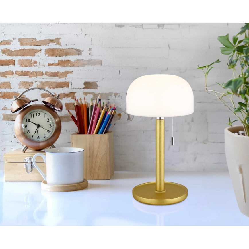 Lampă LED reîncărcabilă de masă Globo LED/1,5W/3,7V 3000/4200/6000K 1800mAh alamă