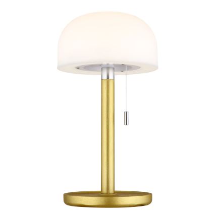 Lampă LED reîncărcabilă de masă Globo LED/1,5W/3,7V 3000/4200/6000K 1800mAh alamă