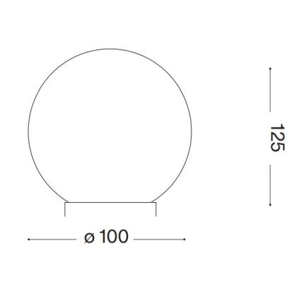 Lampă LED de masă Ideal Lux CARTA 1xG9/3W/230V d. 10 cm alb