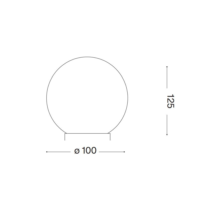 Lampă LED de masă Ideal Lux CARTA 1xG9/3W/230V d. 10 cm alb
