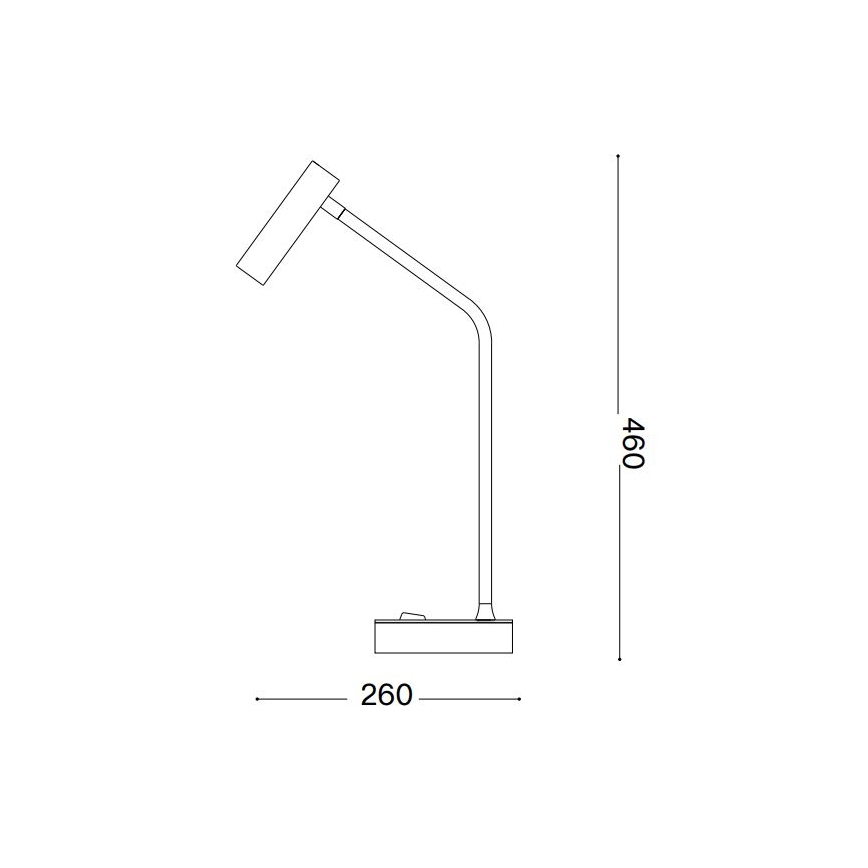 Lampă LED de masă Ideal Lux EASY LED/3,5W/230V CRI 90 negru