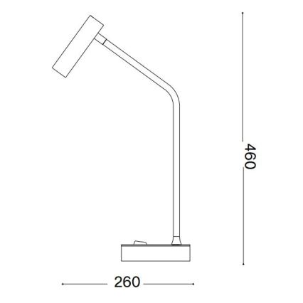 Lampă LED de masă Ideal Lux EASY LED/3,5W/230V CRI 90 negru