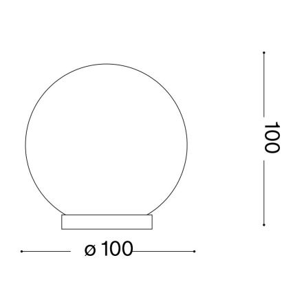Lampă LED de masă Ideal Lux MAPA 1xG9/3W/230V d. 10 cm alb