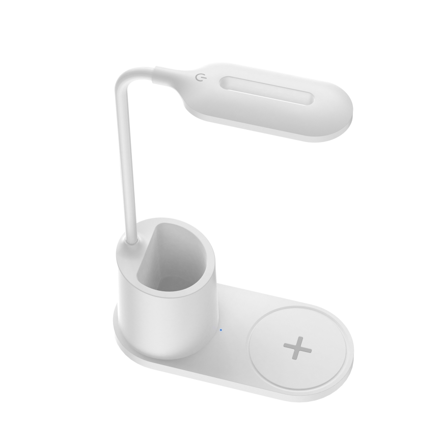 Lampă LED de masă LED/3W/5V albă cu încărcare fără fir