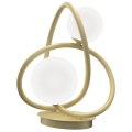 Lampă LED de masă NANCY Wofi 8014-201 2xG9/3,5W/230V auriu/alb