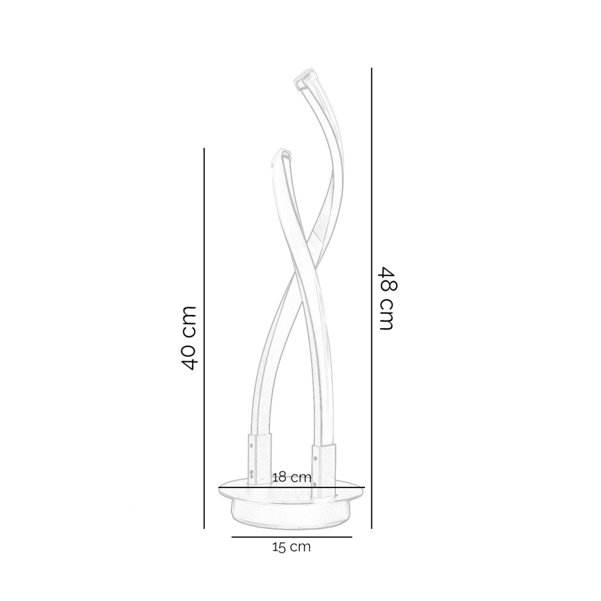 Lampă LED de masă ONLI DAFNE LED/12W/230V 4000K 50 cm negru