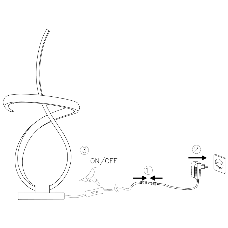 Lampă LED de masă ONLI KIRA LED/12W/230V 4000K 38,5 cm auriu