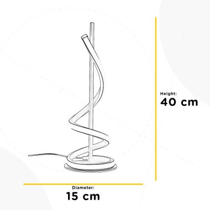 Lampă LED de masă ONLI TWIST LED/12W/230V 4000K 40 cm negru