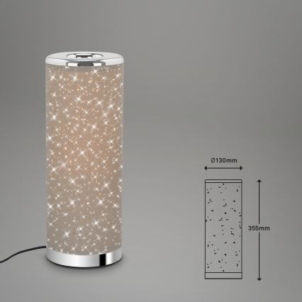 Lampă LED de masă STARRY SKY 1xGU10/5W/230V maro Briloner 7334-011