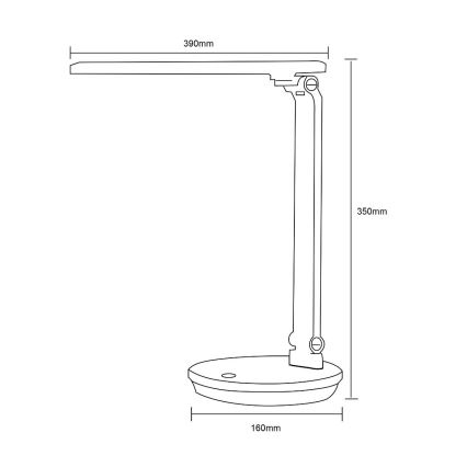 Lampă LED de masă Zuma Line LED/5W/230V 3000-6000K alb