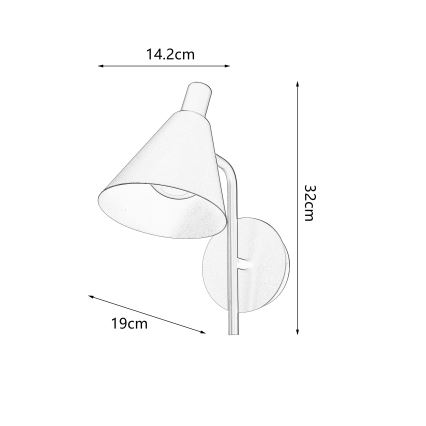 Lampă LED de perete Brilagi LUCERA LED/3W/230V galben