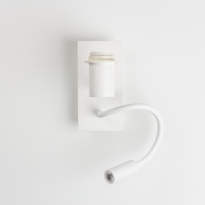 Lampă LED flexibilă de perete Brilagi NUBILA 1xE27/25W/230V + LED/3W alb/maro