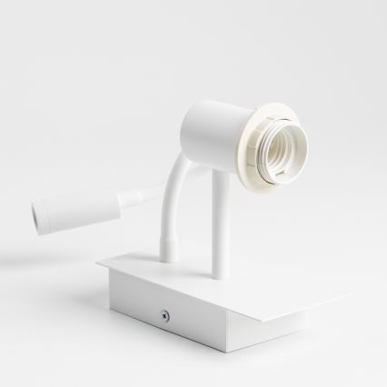 Lampă LED flexibilă de perete Brilagi NUBILA 1xE27/25W/230V + LED/3W alb/maro