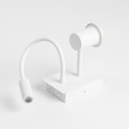 Lampă LED flexibilă de perete Brilagi NUBILA 1xE27/25W/230V + LED/3W alb/mov