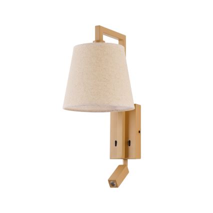 Lampă LED de perete Brilagi RAYA 1xE14/40W/230V + LED/3W in/bej