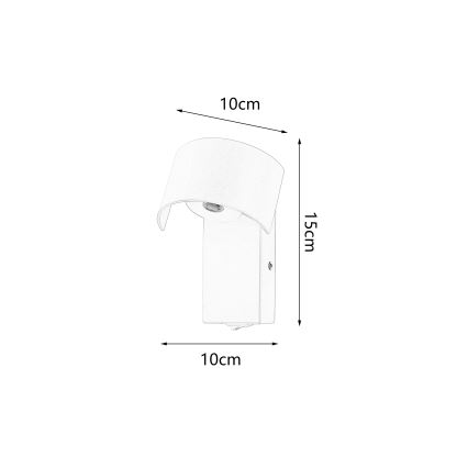 Lampă LED de perete Brilagi VASTO LED/3W/230V maro