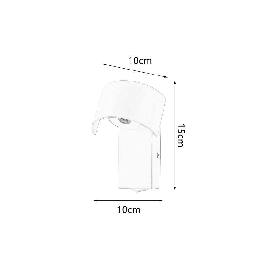 Lampă LED de perete Brilagi VASTO LED/3W/230V maro