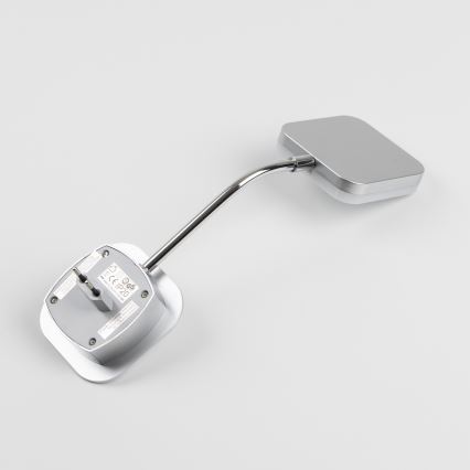 Lampă LED de perete cu priză, 3,2 W, 230 V, crom lucios