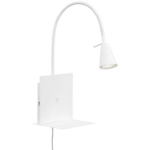 Lampă LED de perete cu raft COMFORT LIGHT 1xGU10/5W/230V Briloner 2083-016