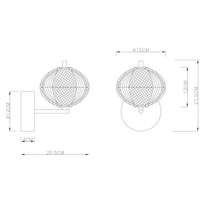 Lampă LED de perete Globo LED/7W/230V 3000/4500/6500K