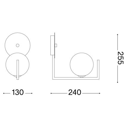 Lampă LED de perete Ideal Lux BIRDS 1xG9/3W/230V negru