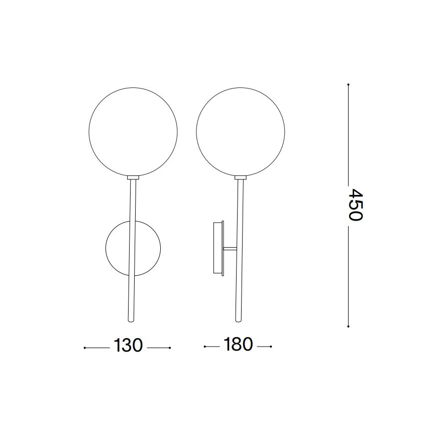 Lampă LED de perete Ideal Lux EQUINOXE 1xG4/2W/230V alamă/fumuriu
