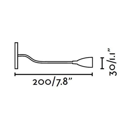 Lampă LED de perete LOKE LED/3W/100-240V FARO 40996