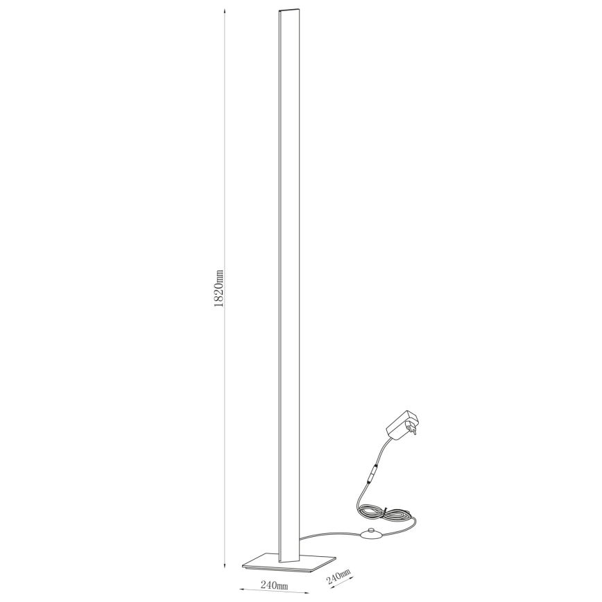 Lampă LED de podea BERNADETTA, 28W, 230V, 4000K, albă