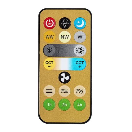 Rabalux - Lampă de podea LED reglabilă cu ventilator 1xE27/16W/230V 3000-6500K + telecomandă