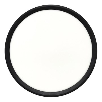 Lampă LED de tavan 24W/230V, 3000/4000/6500K, Ø 30 cm, neagră