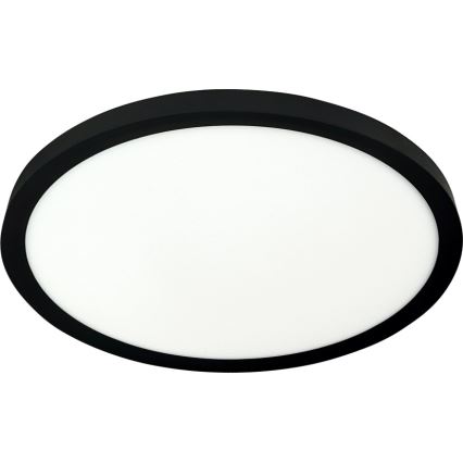 Lampă LED de tavan 24W/230V, 3000/4000/6500K, Ø 30 cm, neagră