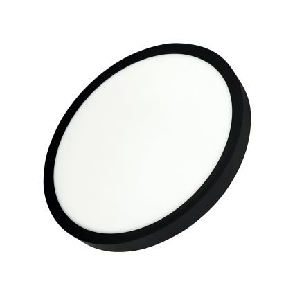 Lampă LED de tavan 24W/230V, 3000/4000/6500K, Ø 30 cm, neagră