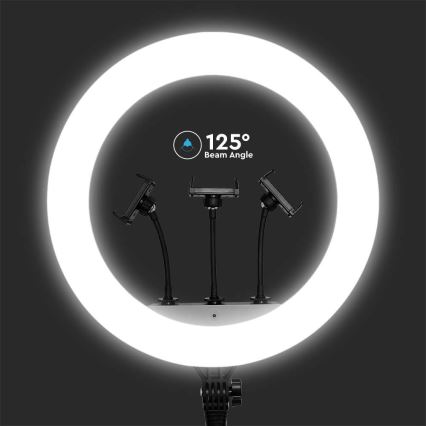 Lampă LED reglabilă cu trepied și suport pentru vlogging LED/55W/230V CRI 90 + telecomandă