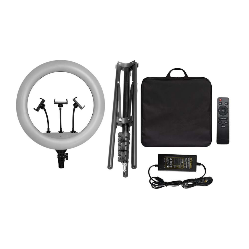 Lampă LED dimabilă cu trepied și suport pentru vloguri LED/55W/230V CRI 90 + telecomandă